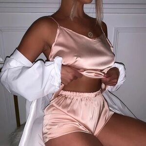 satin Princess Pajama Set